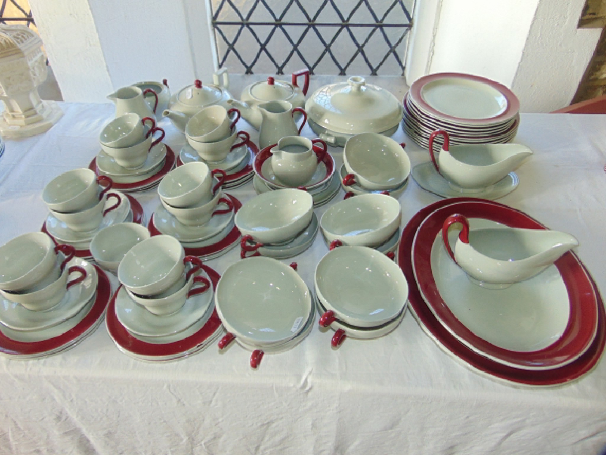 Appraisal: A quantity of Wedgwood Windsor Grey pattern dinner and tea