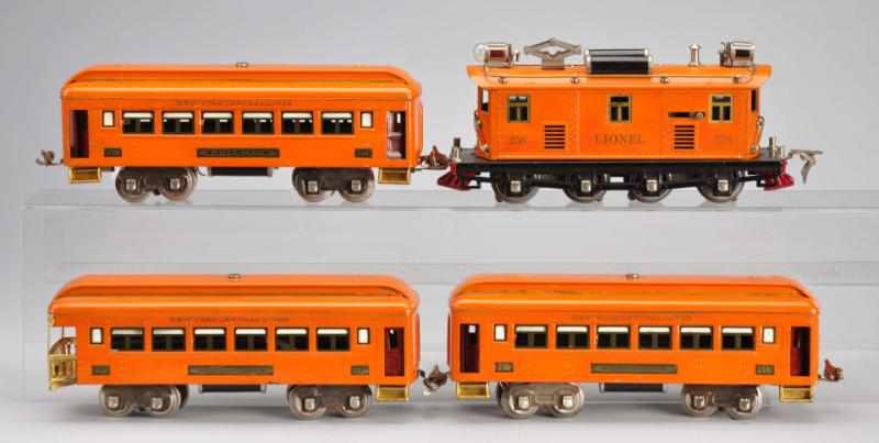 Appraisal: Lionel O-Gauge No Passenger Train Set Rubber stamped Lionel Engine