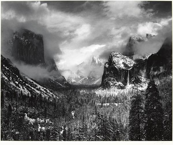 Appraisal: Ansel Adams American - Clearing Winter Storm Yosemite National Park