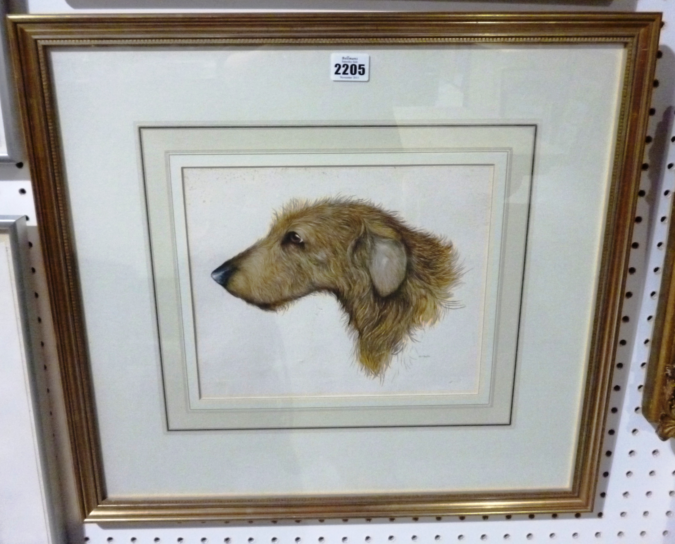 Appraisal: Heyburn th century Dog head study watercolour signed together with