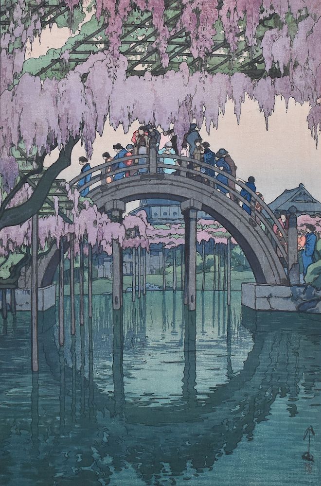 Appraisal: Hiroshi Yoshida Kameido Bridge Japanese Woodblock Print Hiroshi Yoshida -