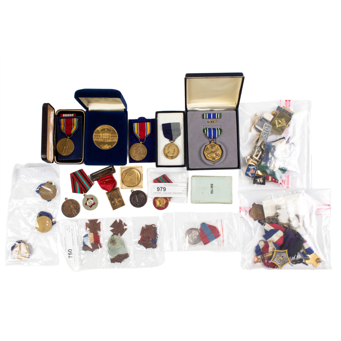 Appraisal: OVER VARIOUS MILITARY MEDALS AND ORDERS AND ACHIEVEMENT MEDALS Over