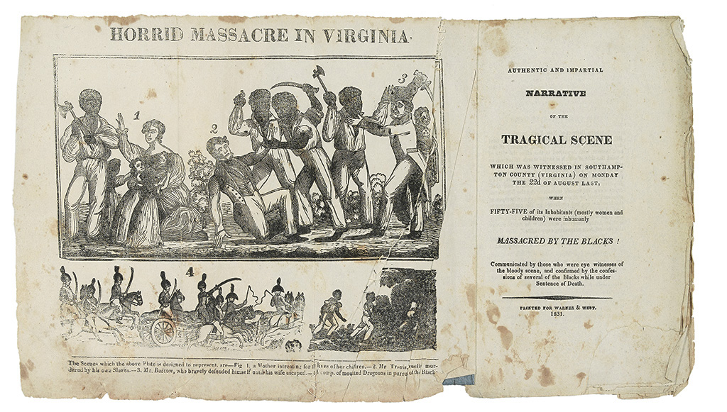 Appraisal: INSURRECTIONS NAT TURNER WARNER SAMUEL Authentic and Impartial Narrative of