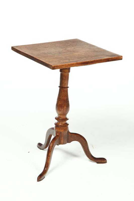 Appraisal: FEDERAL CANDLESTAND New England early th century birch and cherry