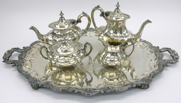 Appraisal: REED AND BARTON STERLING SILVER COFFEE AND TEA SERVICE the