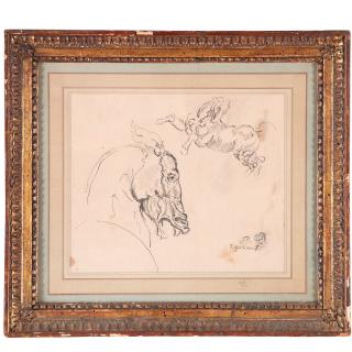 Appraisal: Theodore Gericault drawing Theodore Gericault drawing Theodore Gericault French -