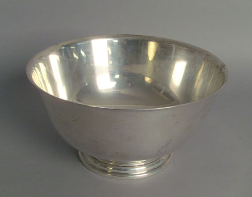 Appraisal: Sterling silver bowl h dia ozt