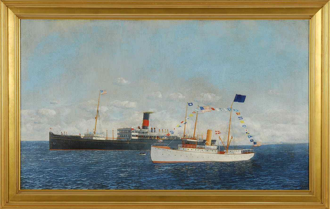 Appraisal: ANTONIO NICOLO GASPARO JACOBSENAmerican - The passenger steamship United States