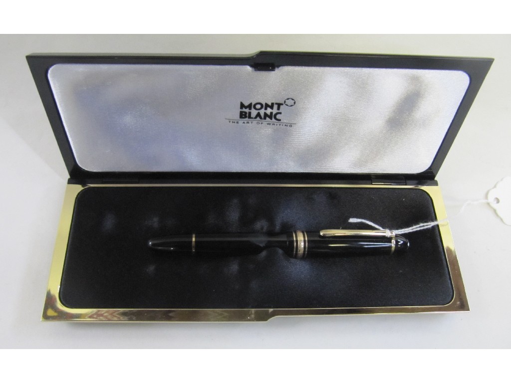 Appraisal: Cased Mont Blanc meisterstuck no fountain pen