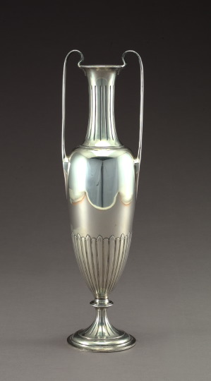 Appraisal: Good Tall Tiffany and Company Sterling Silver Two-Handled Vase of