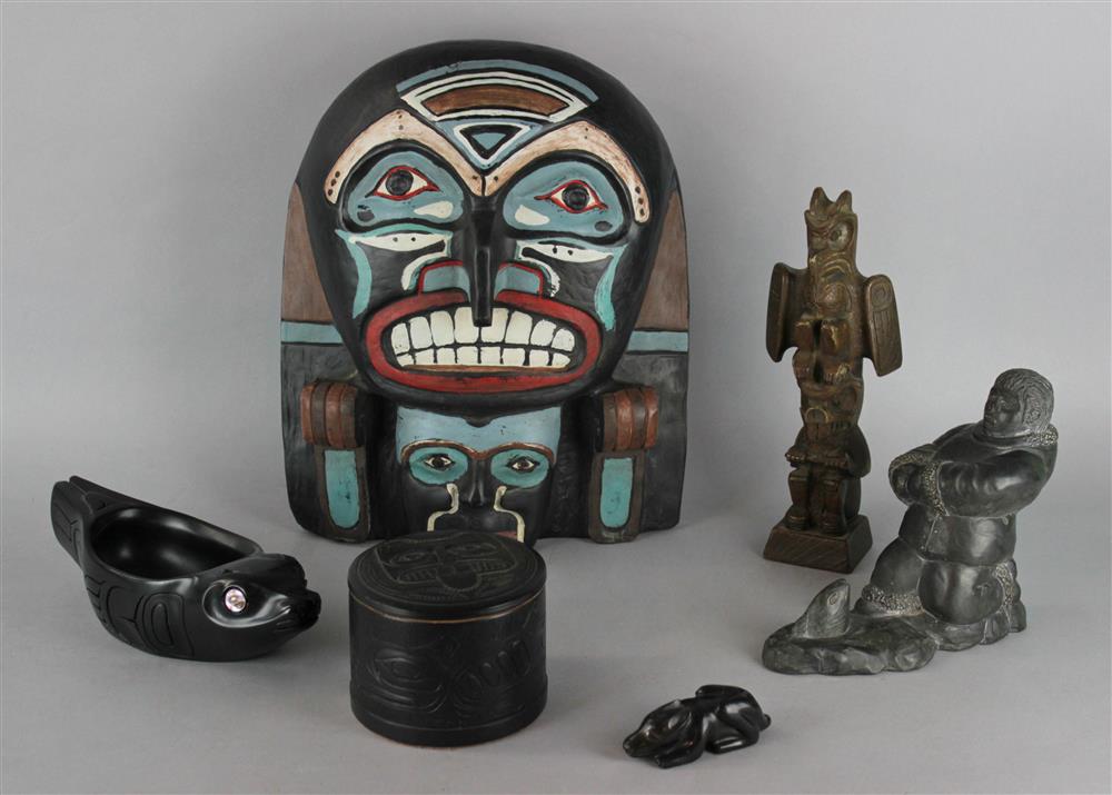 Appraisal: PACIFIC NORTHWEST COAST AND ESKIMO REPRODUCTIONS composite materials Provenance a