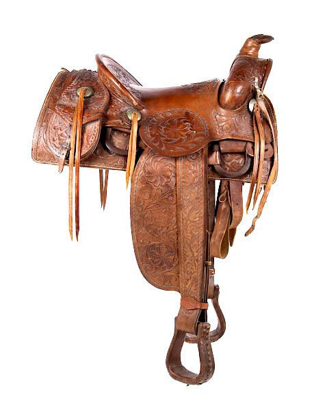 Appraisal: Charles P Shipley Tooled Saddle - 's This is an