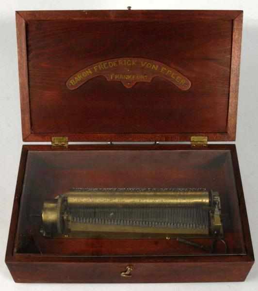 Appraisal: Baron Frederick Von Epler Music Box Description Sound is beautiful