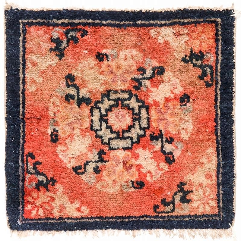 Appraisal: Antique Tibetan Meditation Rug ' '' x ' '' Antique