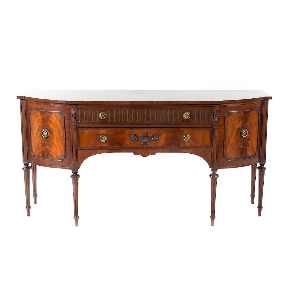 Appraisal: George III Style Carved Mahogany Sideboard early th century breakfront