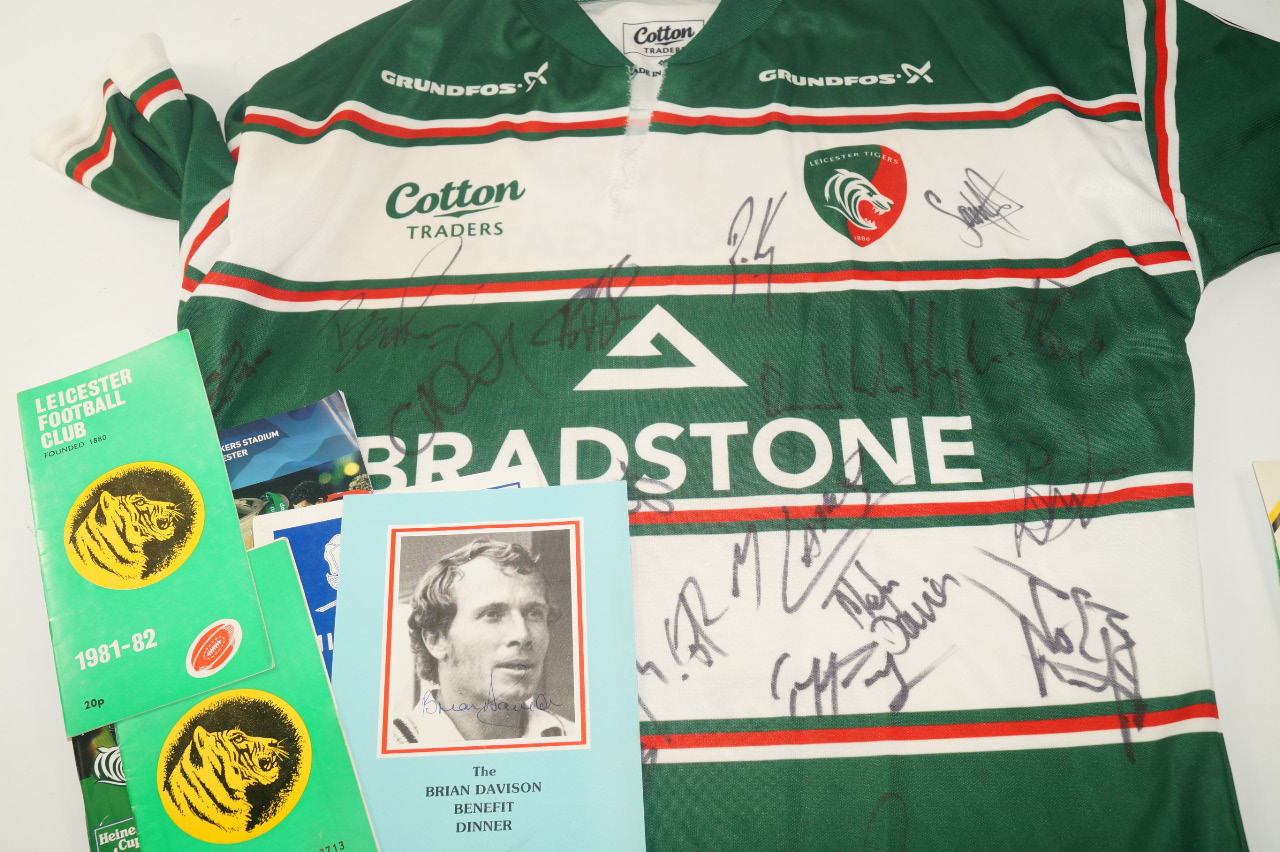 Appraisal: A collection of Leicester Tigers Rugby programmes dating from and