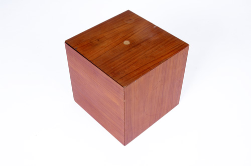 Appraisal: POUL NORREKLIT E PEDERSEN SON Teak cube composed of six