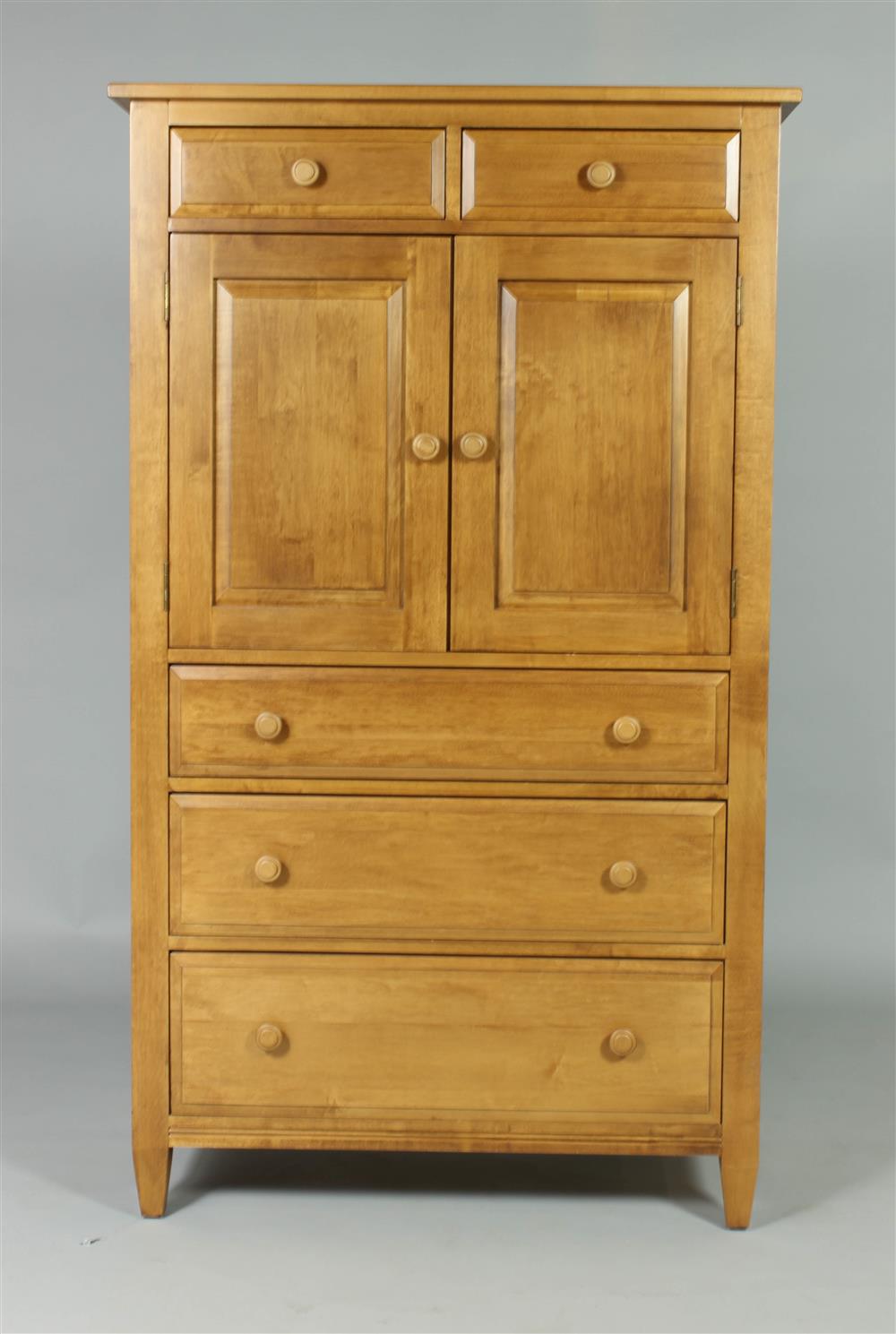 Appraisal: FEDERAL STYLE FRUITWOOD CHEST AND CABINET LABELED ETHAN ALLEN ESTATE