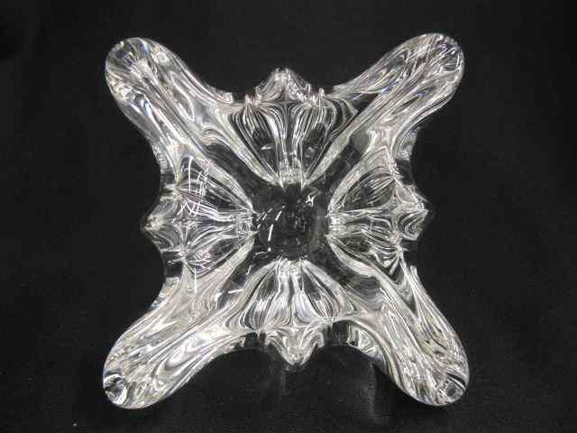 Appraisal: Baccarat Crystal Bowl free form style '' across '' deep