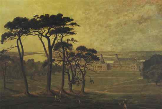 Appraisal: Conway Lloyd Jones Exh oil on canvas Greenwich from Blackheath