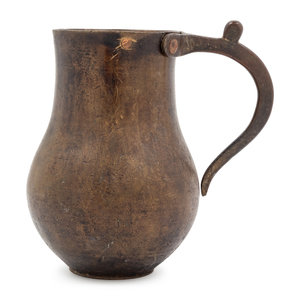 Appraisal: A Continental Bronze Tankard Late th Early th Century by