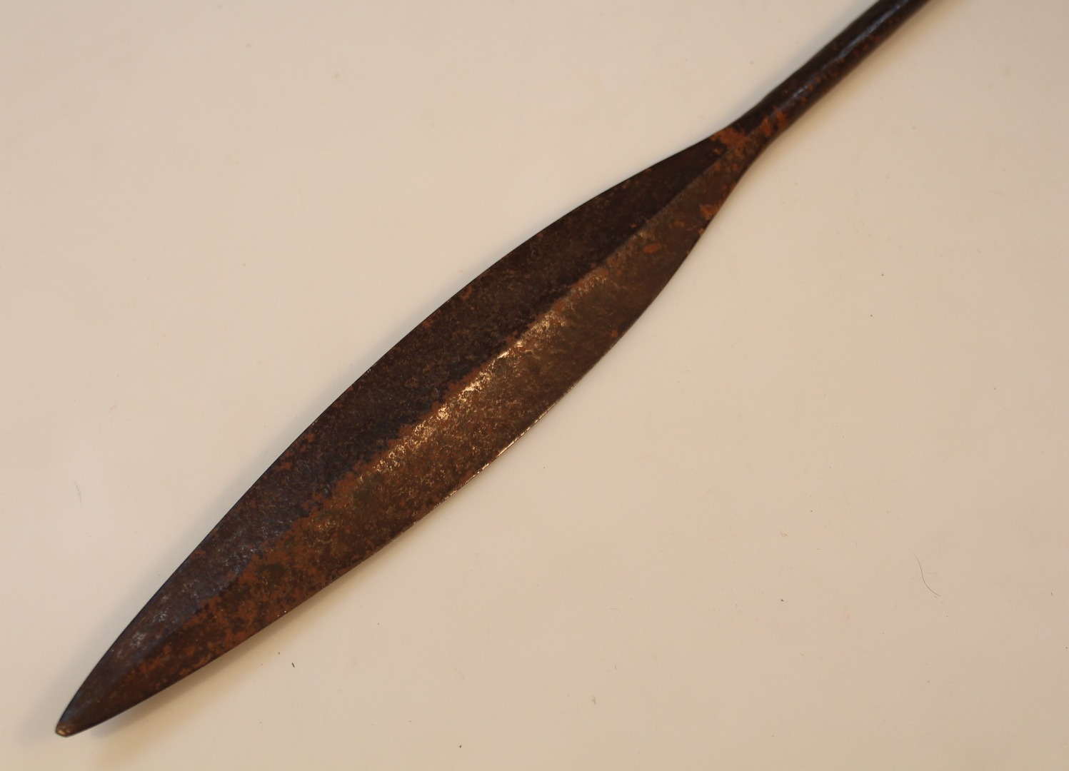 Appraisal: An early thC hardwood and metal tribal and African spear