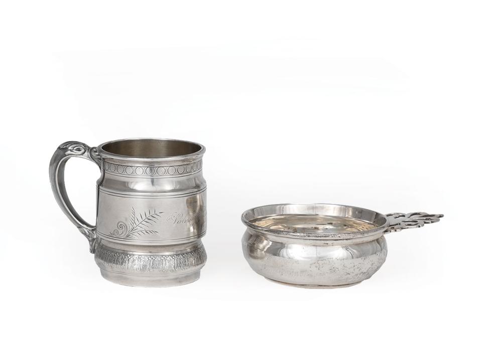 Appraisal: American Aesthetic Sterling Silver Cup Whiting late th c engraved