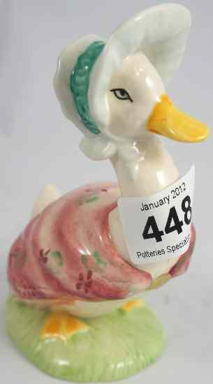 Appraisal: Beswick Beatrix Potter Figure Large Jemima Puddleduck with Gold Accents