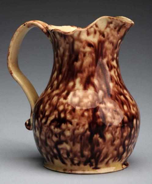 Appraisal: th Century Wealden Creamer With ruffled edge One tiny glaze