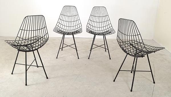 Appraisal: CLEMENT MEADMORE - A SET OF FOUR CHAIRS CLEMENT MEADMORE