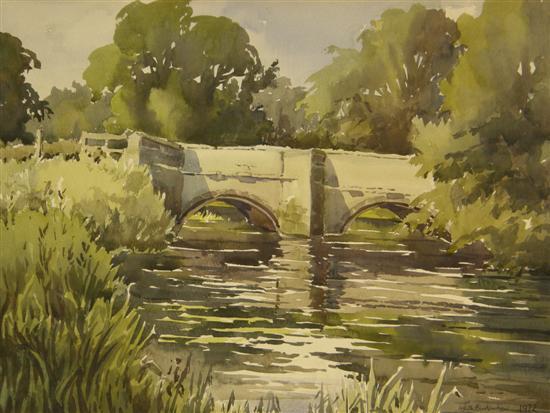 Appraisal: Keith Burtonshaw three watercolours of Surrey Bridge Stream Nr Godalming