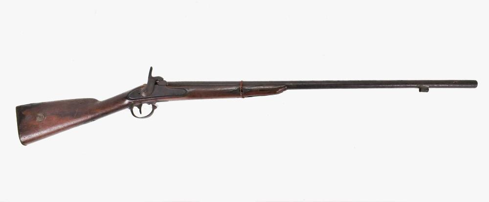 Appraisal: ANTIQUE HARPERS FERRY U S ANTEBELLUM RIFLE caliber smoothbore walnut