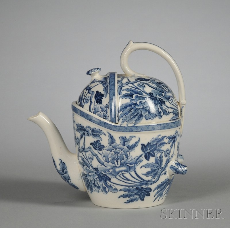 Appraisal: Wedgwood Pearlware S Y P Teapot England early th century