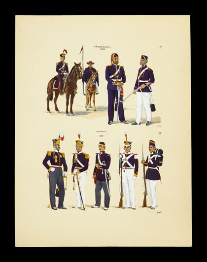 Appraisal: portfolio Rodrigues J W Uniformes do Exercito Brasileiro - Paris