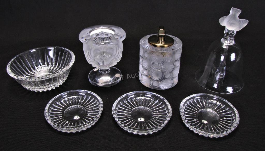 Appraisal: Group of Lalique and Val St Lambert Crystal seven total