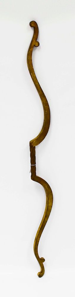 Appraisal: Early IOOF Gold Painted Ceremonial Bow Early IOOF Gold Painted