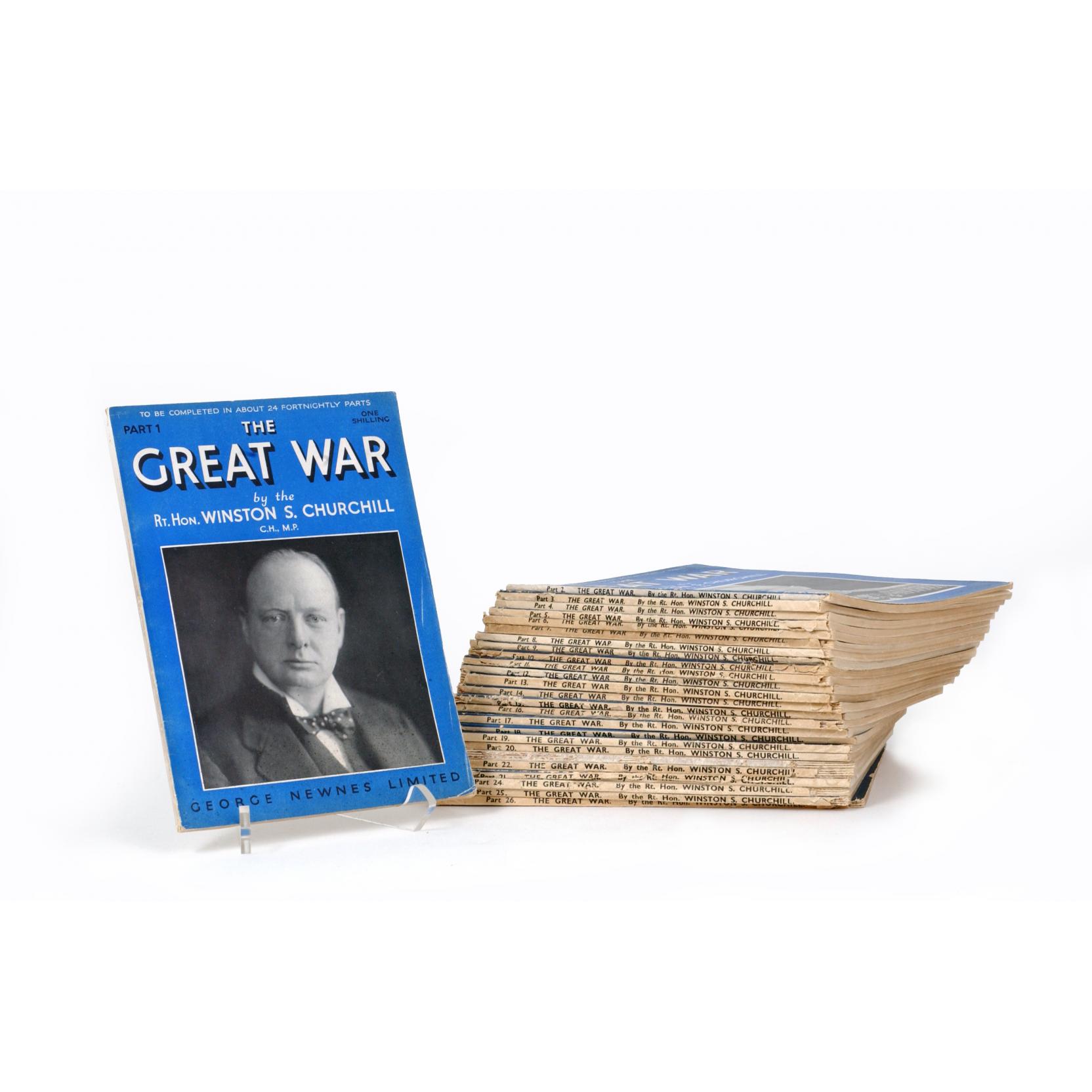 Appraisal: Complete Serialized Set of The Great War by Winston Churchill