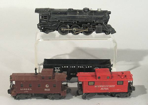 Appraisal: Lionel Freight Set Lot includes a Locomotive with a tender