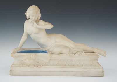 Appraisal: A Corti Italian th Century A sensuously carved alabaster figure