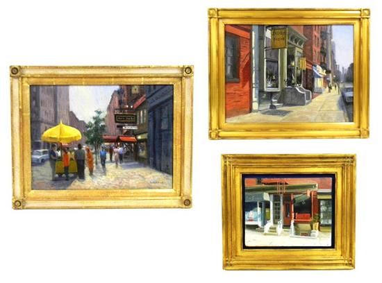 Appraisal: Dorothy S Stewart New York th C three paintings first