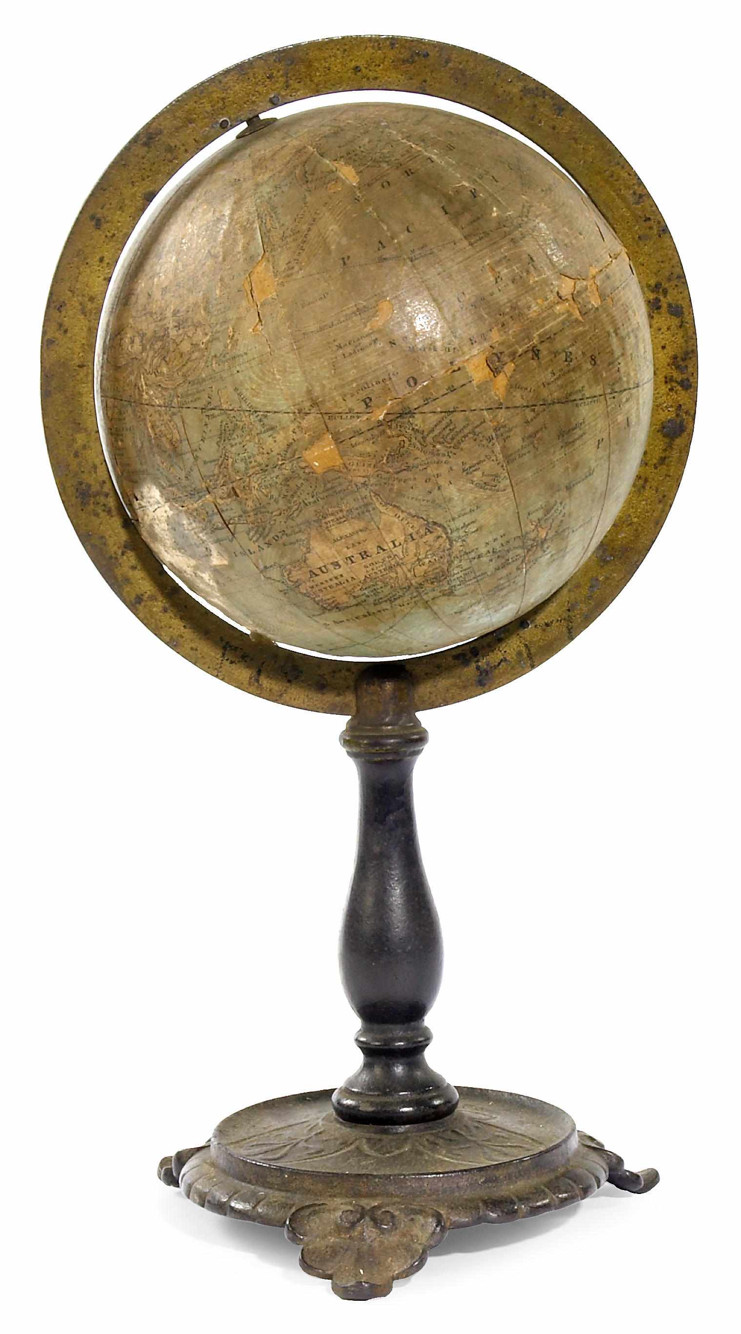 Appraisal: An American six-inch terrestrial table globe J Schedler New York