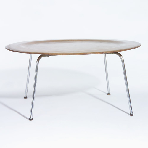 Appraisal: CHARLES EAMES EVANS Early CTM with molded plywood top on