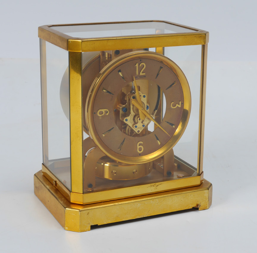 Appraisal: 'S LECOULTRE ATMOS CLOCK Brass case with glass sides and