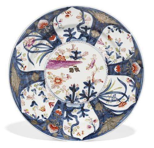 Appraisal: A Du Paquier plate circa - Painted in imari style