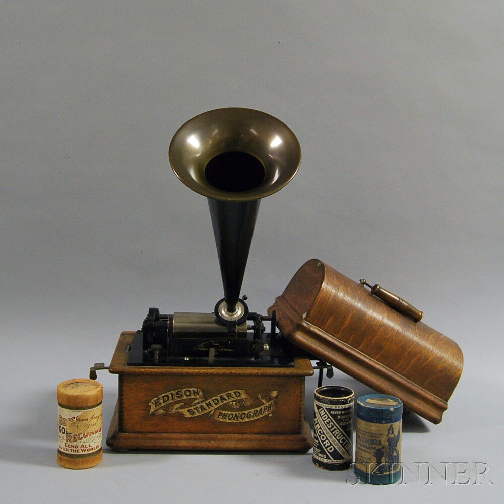 Appraisal: Model A Edison Standard Phonograph no S with transfer decorated