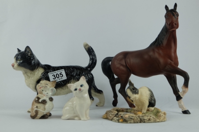 Appraisal: A collection of figures to include matt Royal Doulton Spirit