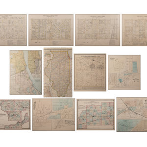 Appraisal: A Group of Twelve Maps of Illinois comprising Map of