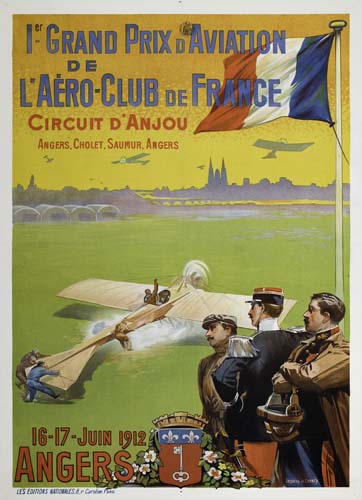 Appraisal: ERNEST LOUIS LESSIEUX - CAREY GRAND PRIX D'AVIATION ANGERS x