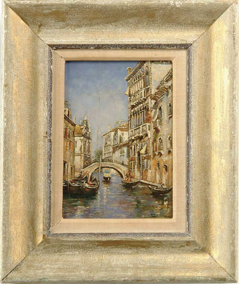 Appraisal: AFTER ANTONIO MARIA REYNA MANESCAU Spanish - VENICE WATERWAY Oil