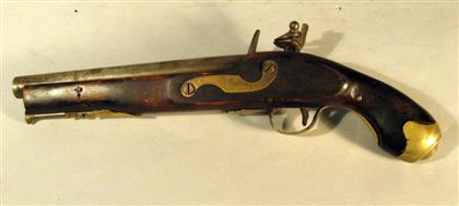 Appraisal: English Tower flintlock pistol early th century Stamped 'TOWER' and